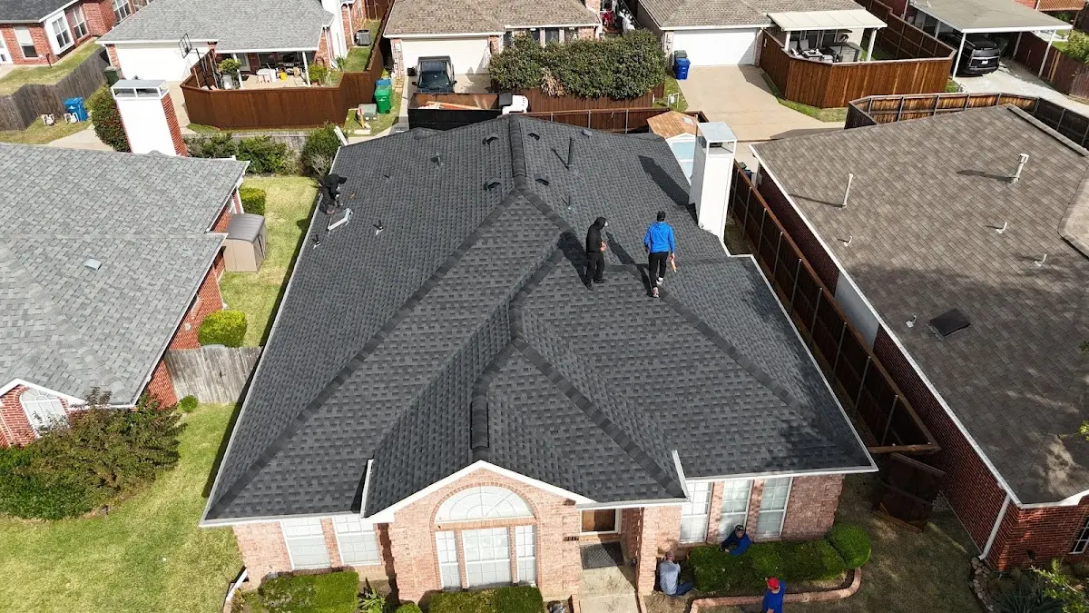 Slate & Tile Roof Repair work in progress on a Oxnard property